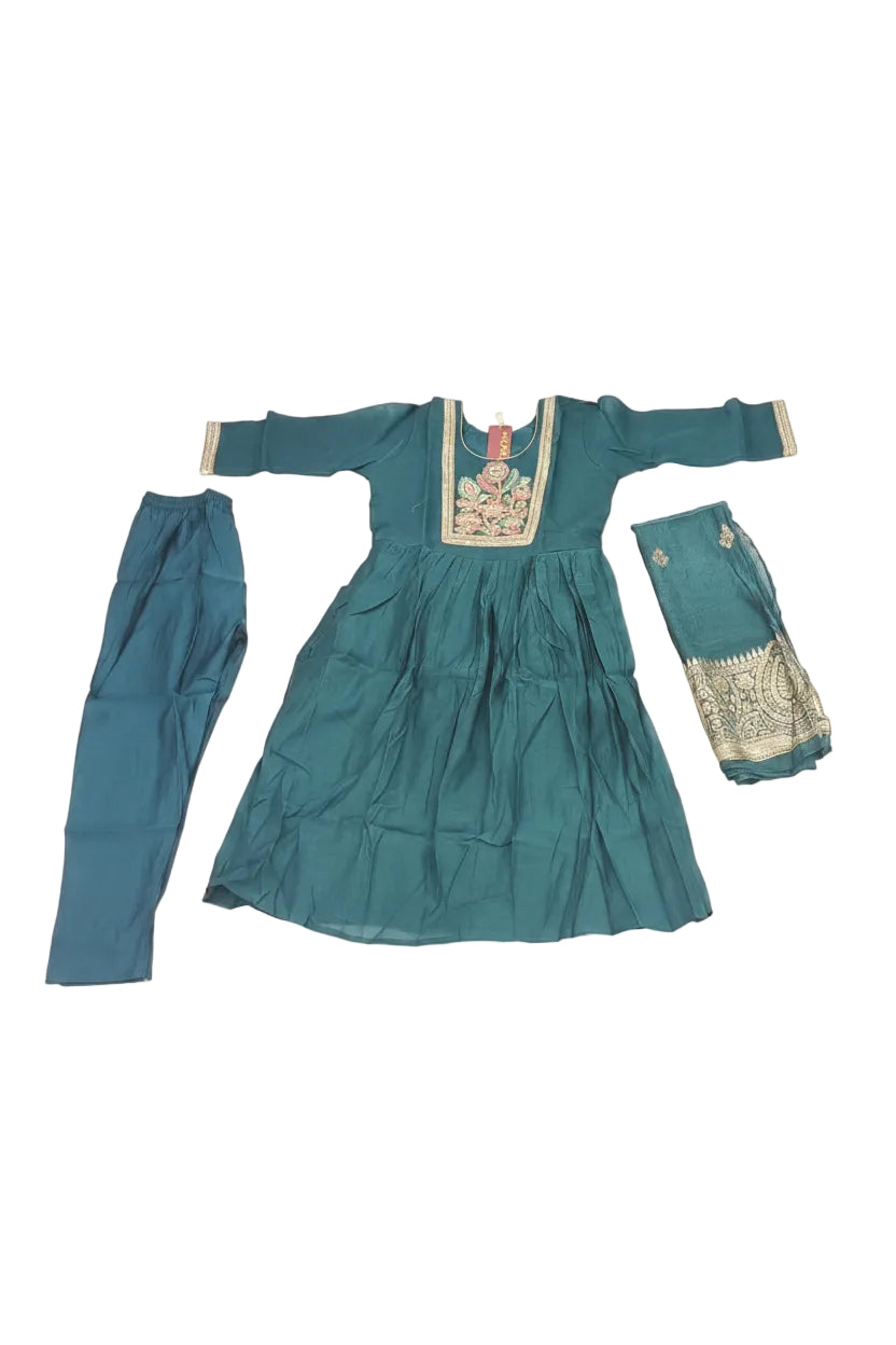 KSG106- Mul Chanderi 3 Piece