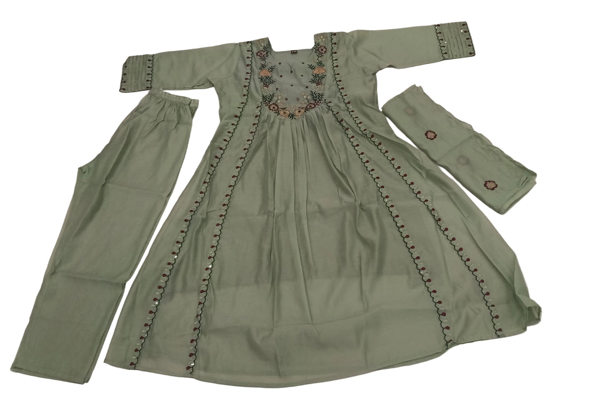 KAH26 - Mul chanderi 3 piece set