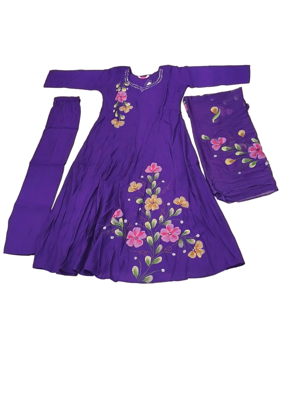 KIK12 - mul chanderi 3 piece set