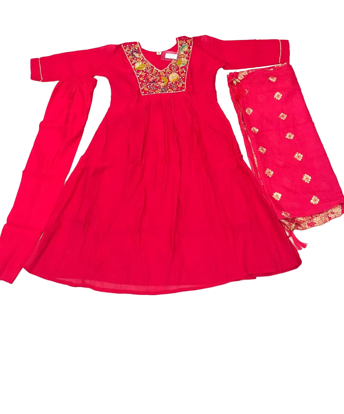 KIK08 Mul Chanderi 3 Piece Set
