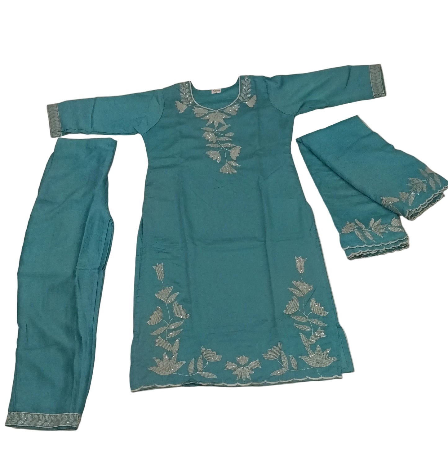 KAH23 - vichitra silk 3 piece set