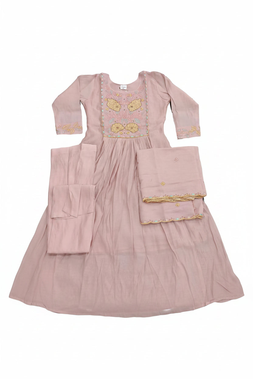 KAH15 Mul chanderi 3 Piece Set
