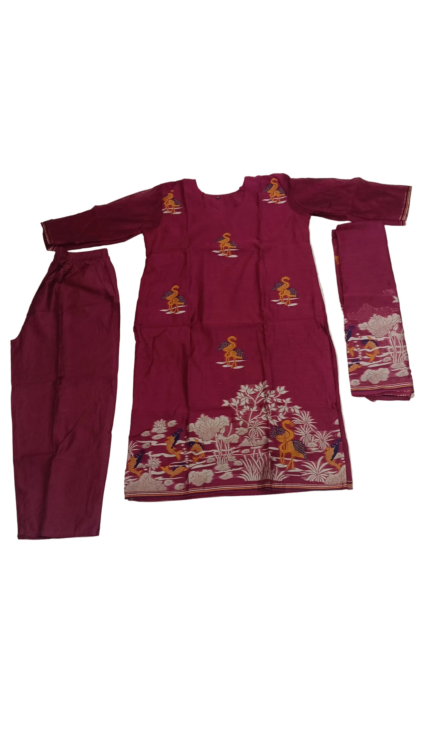 KAH21 - Jamdani 3 Piece  set