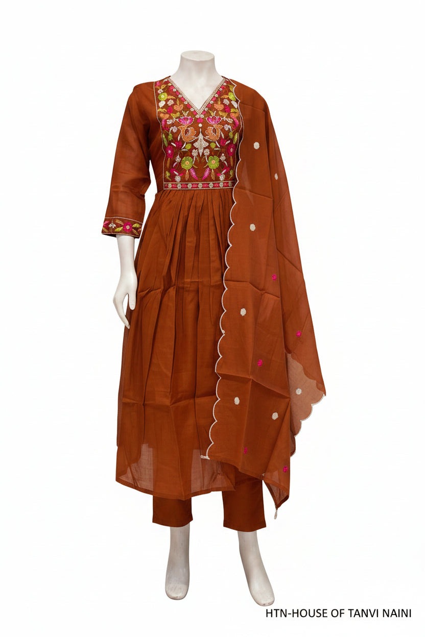 KVA77 MulChanderi 3 Piece Set