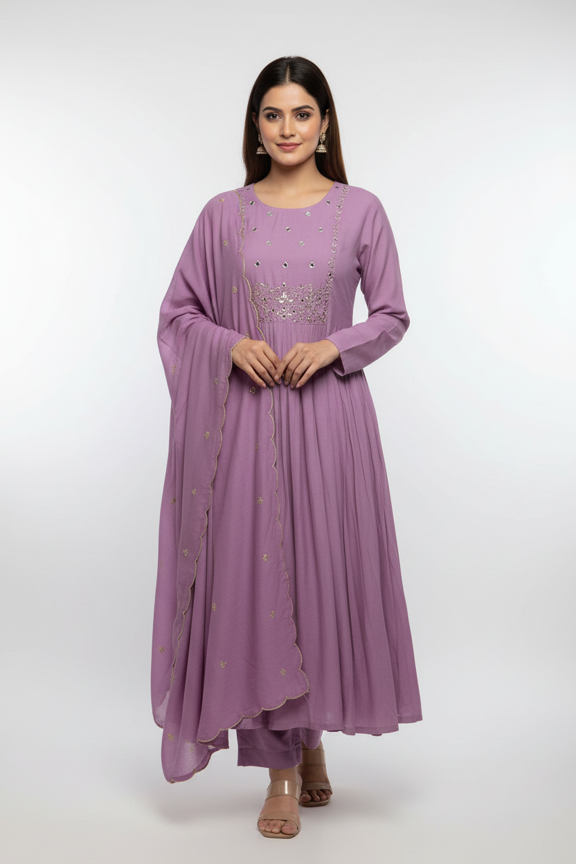 KSG93 Mul chanderi 3Piece Set