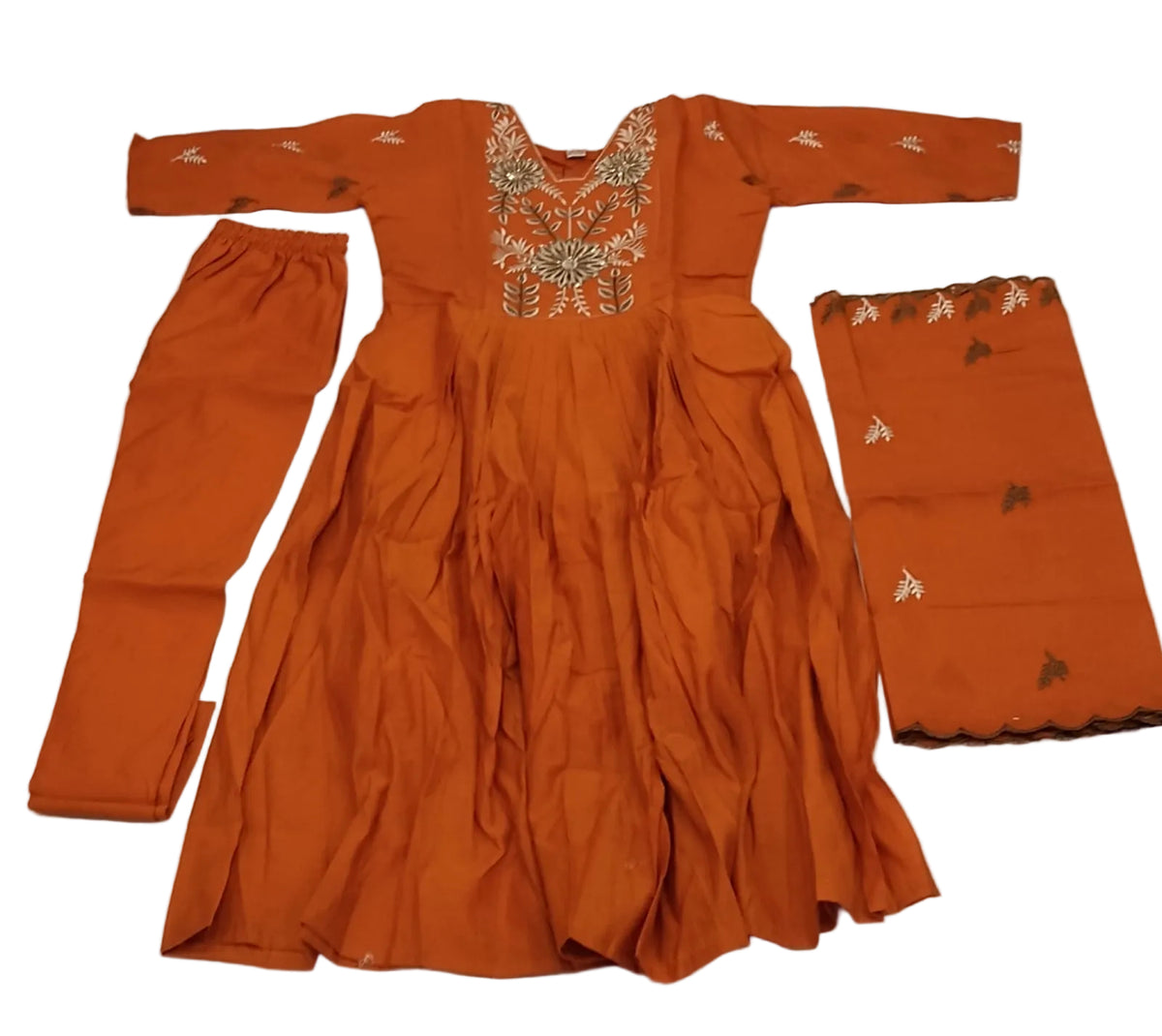 KIK14 Mul Chanderi 3 piece Set