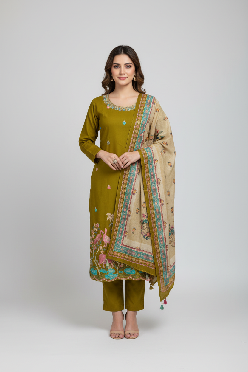 KAH08 - Gaaji silk 3 Piece set