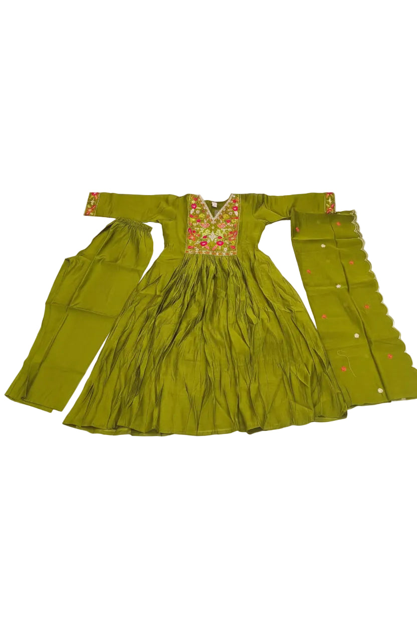 KVA77 MulChanderi 3 Piece Set