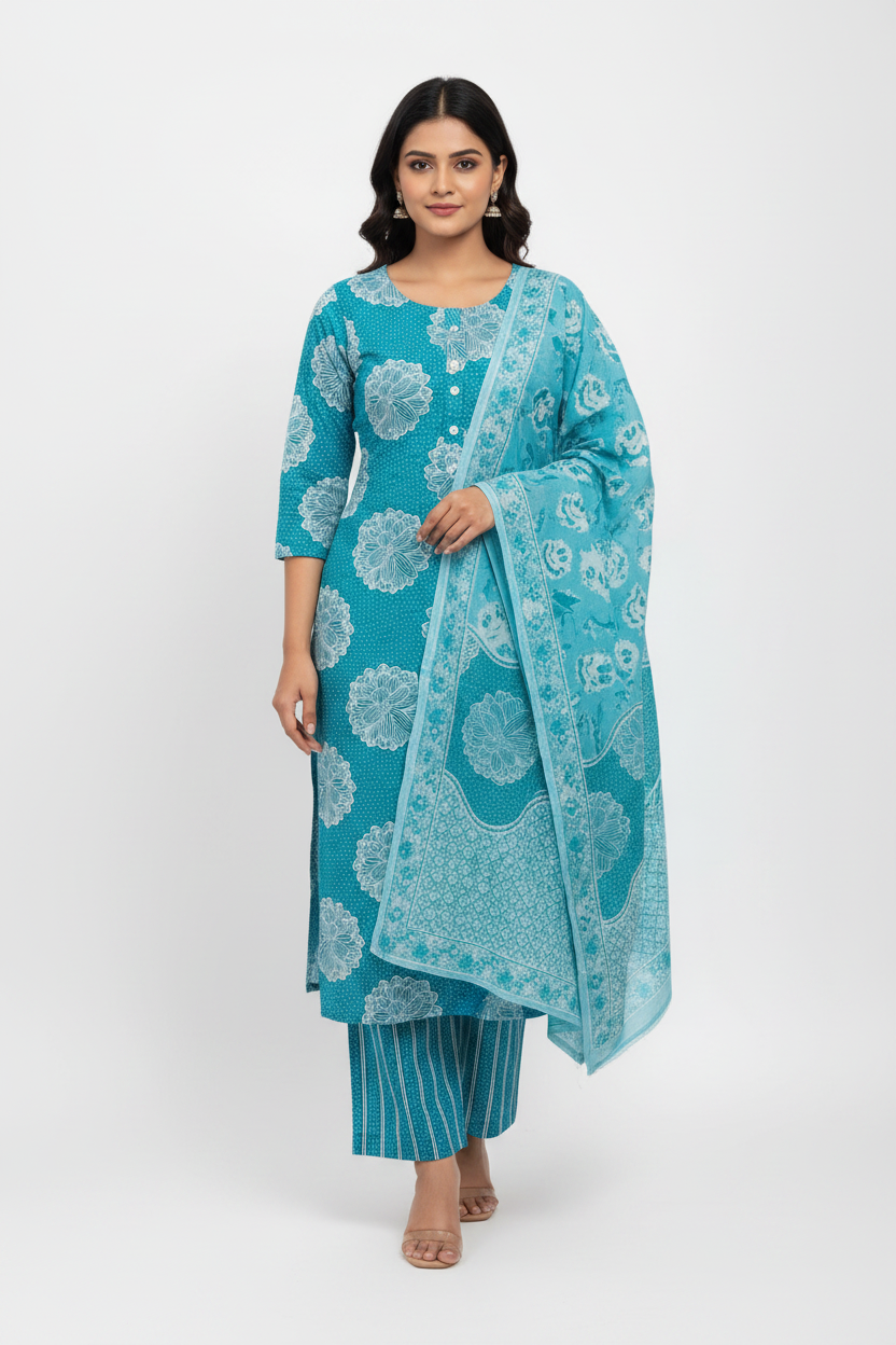 KSG102 Cotton Straight 3Piece Set