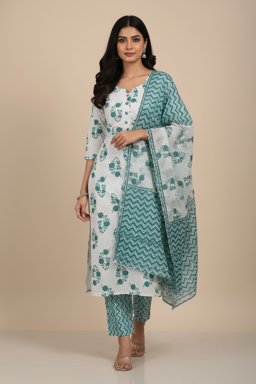 KSG102 Cotton Straight 3Piece Set
