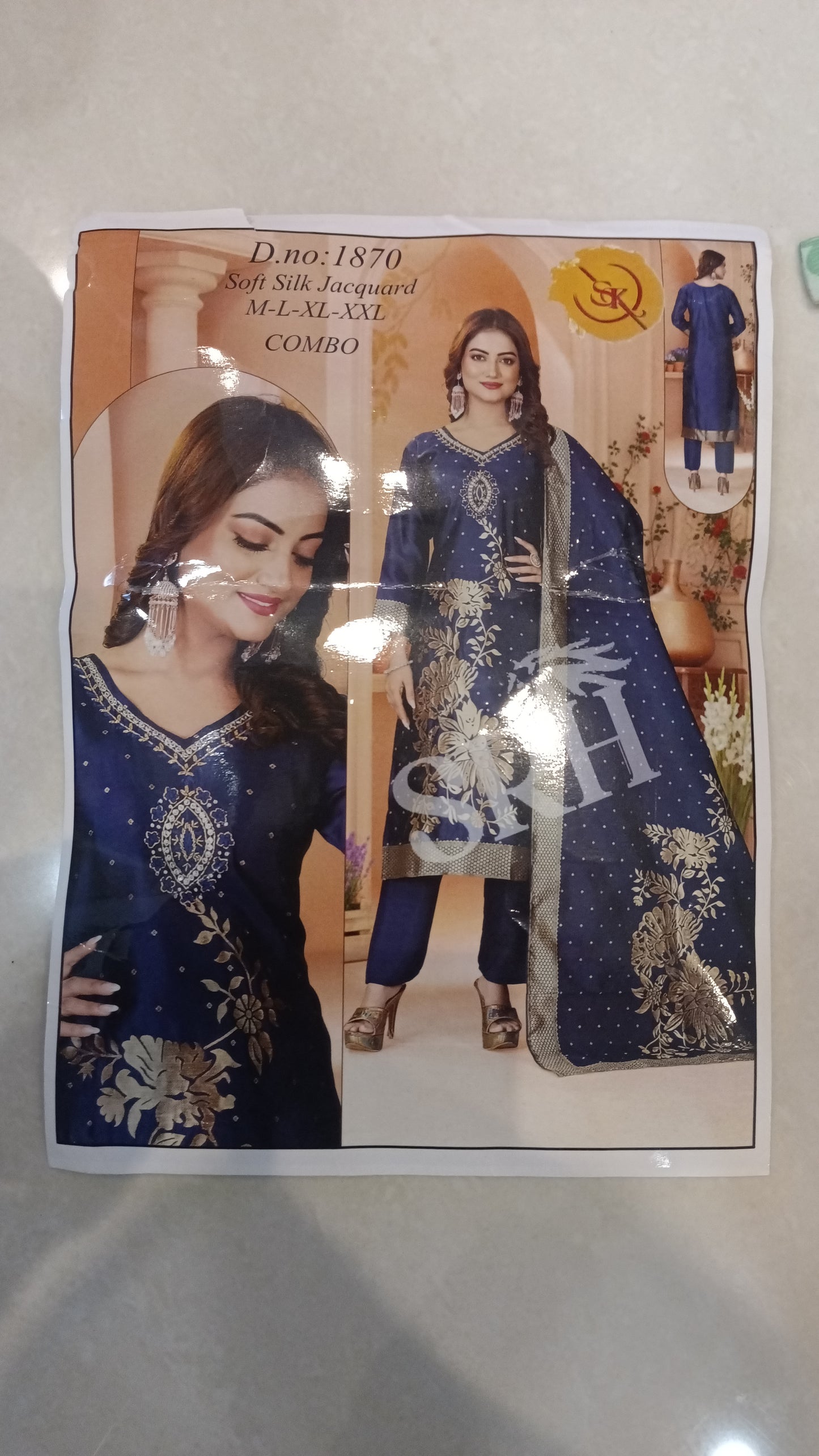 KZC09 Soft Silk jacquard 3 Piece Set