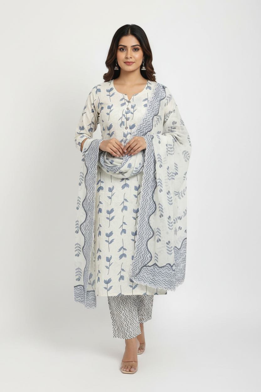 KSG102 Cotton Straight 3Piece Set