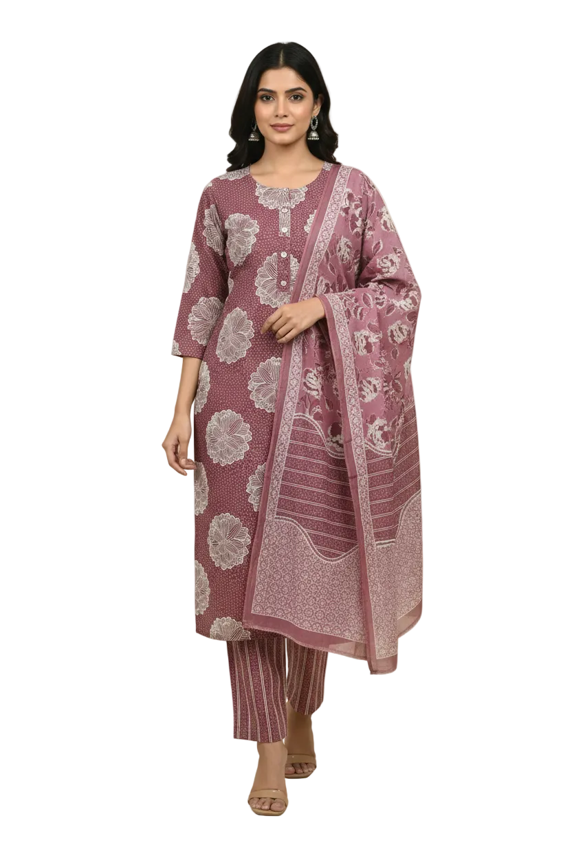 KSG102 Cotton Straight 3Piece Set