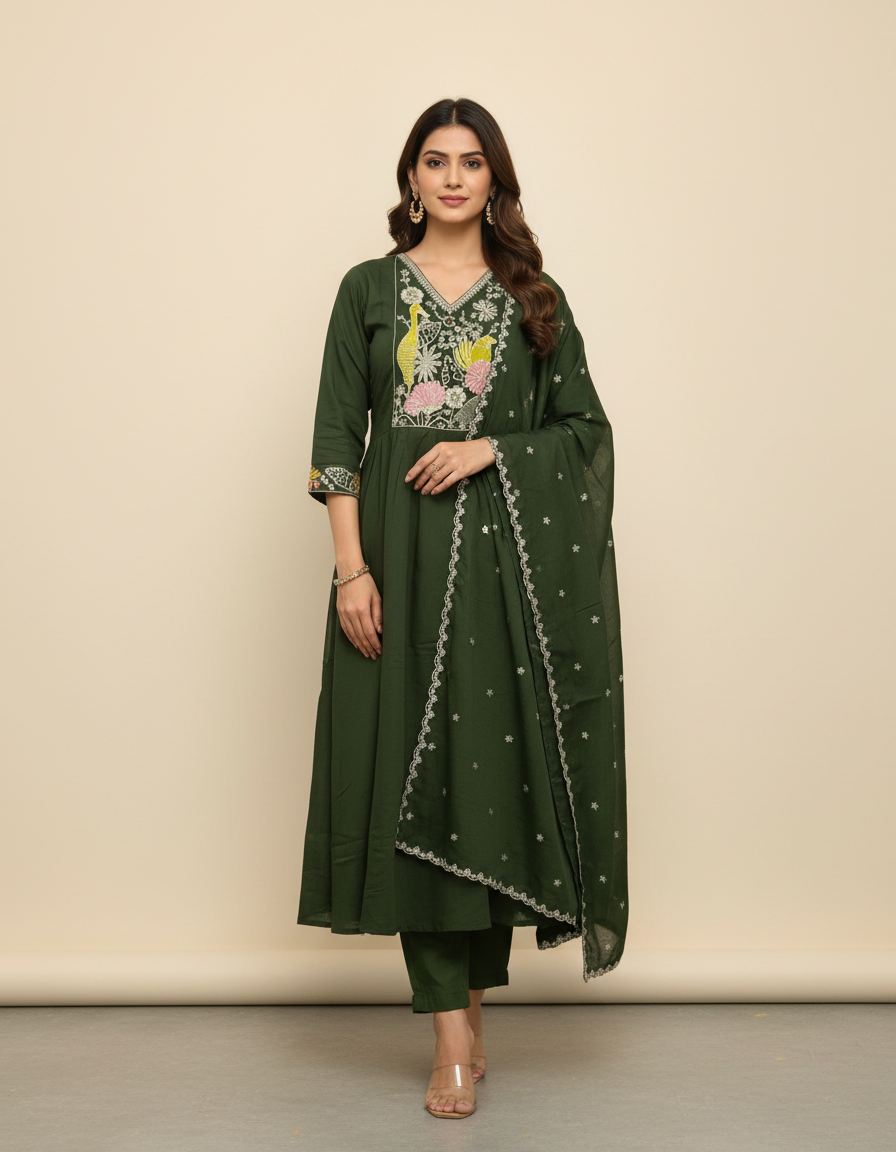 KVA22 Mulchanderi 3 piece Set