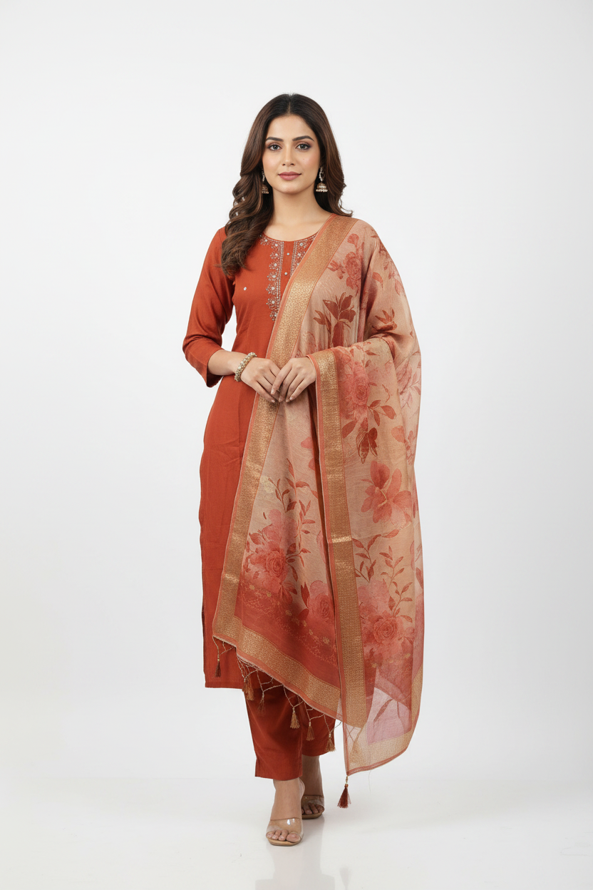 KAH17- Roman silk 3 Piece set