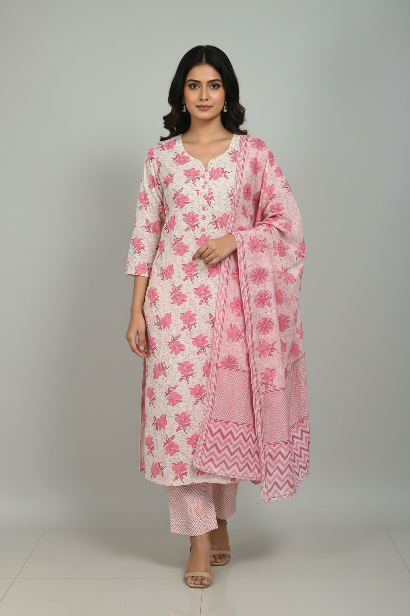 KSG102 Cotton Straight 3Piece Set