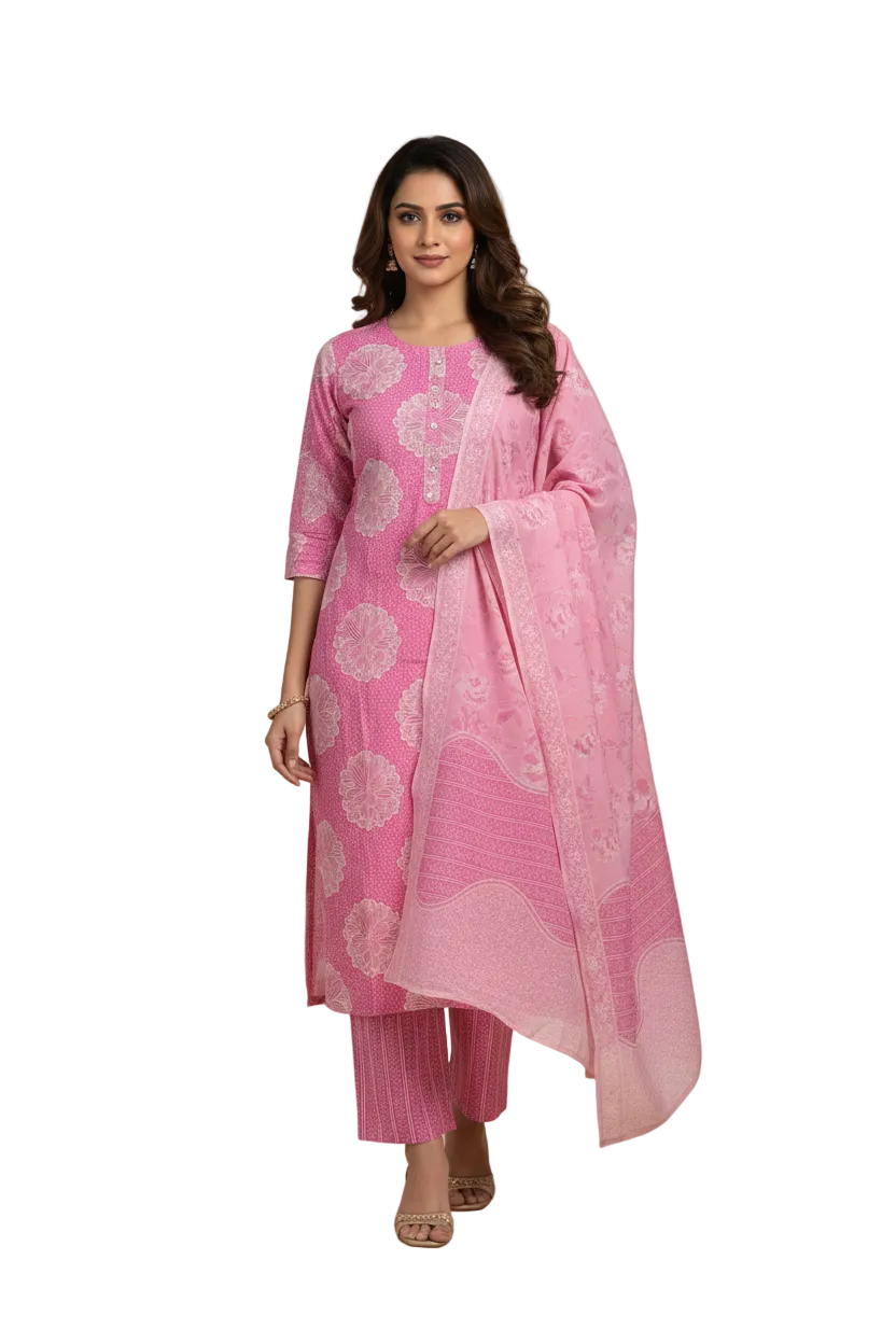 KSG102 Cotton Straight 3Piece Set