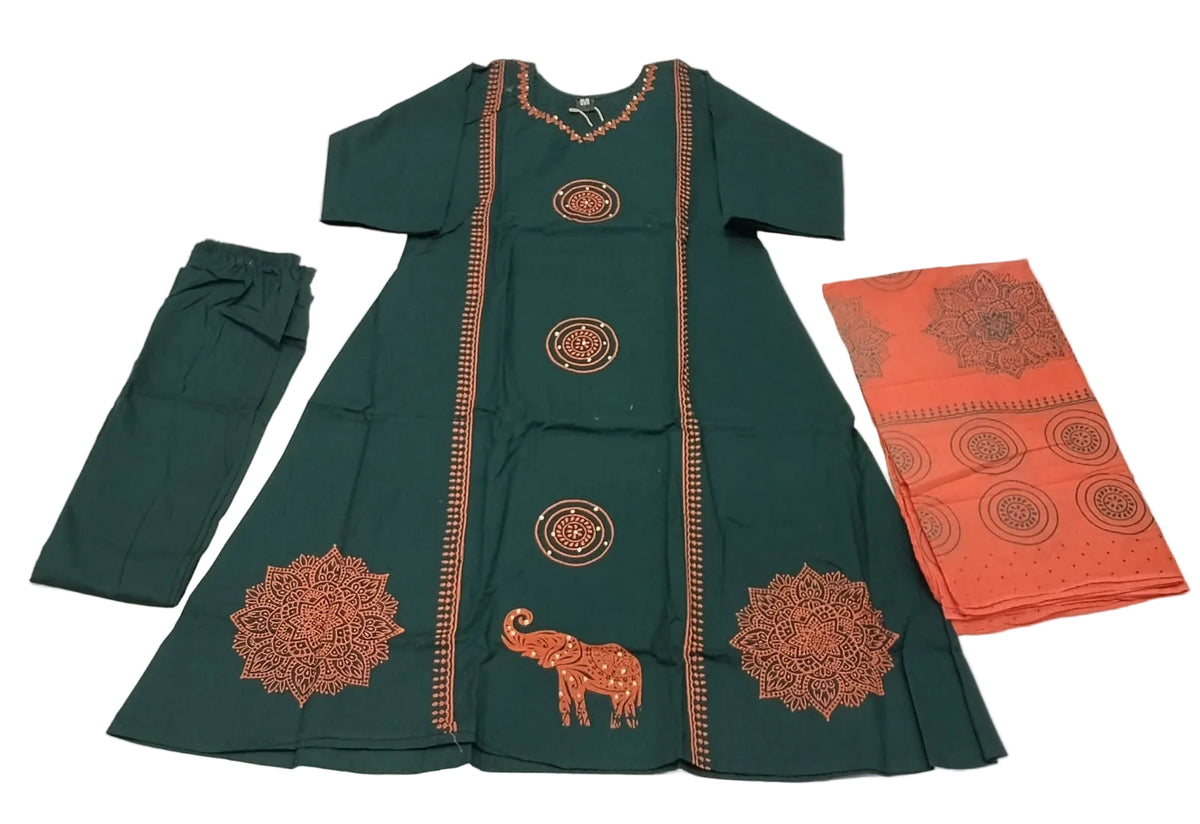 KSG79 - Cotton A-line 3 Piece Set